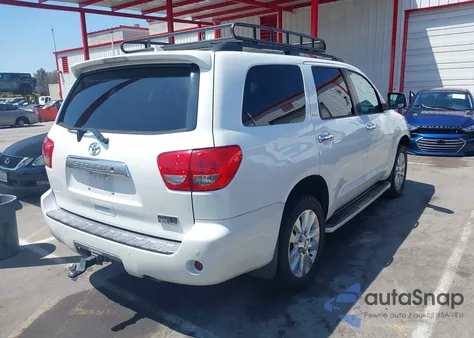 2011 Toyota Sequoia Platinum 5.7L V8 из США, поврежденный, VIN 5TDDY5G15BS049703